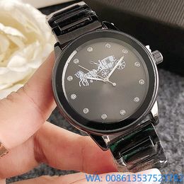 2024 Fashion Watches Women Girl Colourful Crystal Style Metal Steel Band Quartz Wrist Watch Hot Sale Free Shipping Luxury Watch