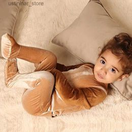 Rompers Baby romper kids clothes long sleeves footie velour and corduroy Pyjamas set baby overalls boy/girl clothes baby autumn romper L47