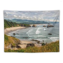 Tapestries Cannon Beach View From Ecola Point Tapestry Wallpaper Room Decoration