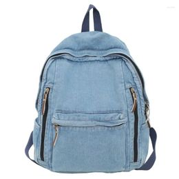 Backpack Lightweight Laptop Backpacks For Teenager Fashion Denim College Student Schoolbag Women Men Travel Shoulder Bags Outdoor Daypack