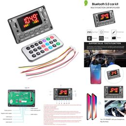 New Wireless Bluetooth 5.0 12V Kit MP3 WMA WAV FLAC APE Decoder Board Audio Module USB TF Car Recording FM Radio