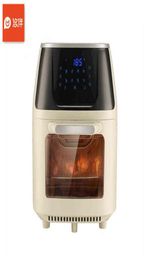 you BAN 7L Air Fryer Oil Electric Fryer with Visible Window Touchscreen Home 360 Baking Kitchen Cooking T2208192199641