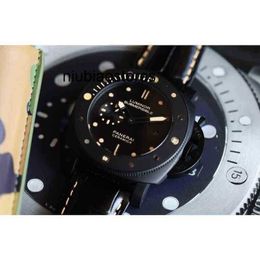 Automatic Movement Swiss Sapphire Mirror Size 47mm 13mm Imported Cowhide Watch Band Waterproof Designer Wristwatches Stainless Steel High Quality 92U3