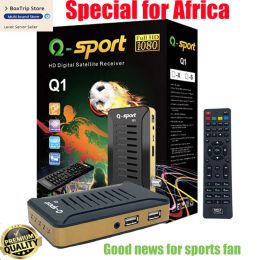 Box 2022 new QSport Q1 Africa HD Digital Satellite Receiver no need network good satellite digital tv box dvbs2 decoder for Africa