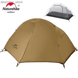 Tents and Shelters Naturehike Cycling Tent 1 Person Ultralight Backpacking Tent Double Layer Fishing Beach Tent Outdoor Travel Hiking Camping Tent L48