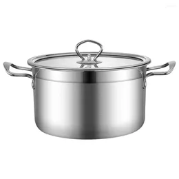 Double Boilers Soup Pot Household Cookware Multifunctional Stainless Steel Pan Food Grade Bottom Dual Handle Multi-functional