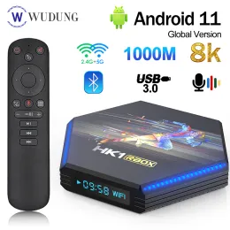 Box 2022 HK1 RBOX R2 Android 11.0 Smart TV Box 2.4G 5G Wifi BT4.0 RK3566 DDR4 1000M LAN 8K Media Player 4GB 32GB 64GB Set Top Box