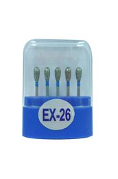 1 Pack5pcs EX26 Dental Diamond Burs Medium FG 16M for Dental High Speed Handpiece Many Models Available2431589