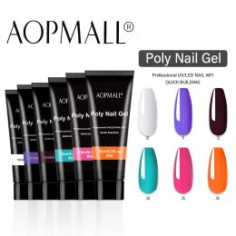 Dresses 6pcs Poly Nail Gel Set Acrylic Vacation Gel Poly Extension Gel Kit for Manicure Set Nail Art