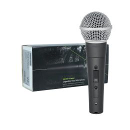 Microphones Highend 58lc wired microphone professional dynamic vocal cardioid microphone, suitable for karaoke conference room microphone