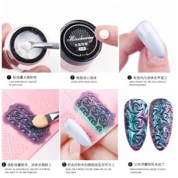 Dresses 8 Pcs 3d Threedimensional Relief Silicone Nail Stamping Plates Printed Set Nail Decoration Tool Kits