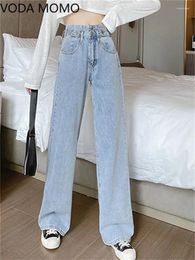 Women's Jeans Women Black Flare Pants Front Side Slit Leg 2024 Spring High Waisted Bell Bottom Versatile Full Length Denim