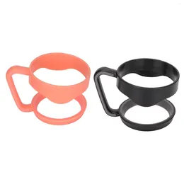 Mugs Travel Mug Holder Tumbler Cup Handle Extra Thick Rubber 2 Circle Sweat Absorbent Silicone Rings For Icemaster Car