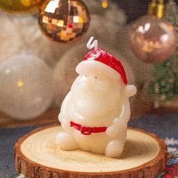 Candle Holders Christmas Candles Santa Gifts Cute For Holiday Activities