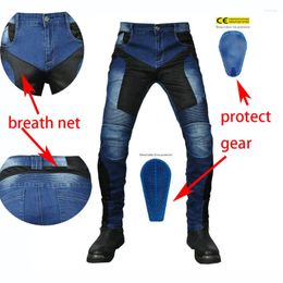 Motorcycle Apparel 2024 PK719 Upgrade Model Summer Riding Jeans With Breathable Net Knight CECertification Equipment Anti-fall Pants