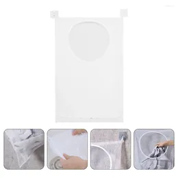 Laundry Bags Wall Storage Bag Portable Hanging Clothes Bathroom Pouch Mesh Dirty Dorm Home Supply Hamper