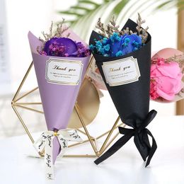 Party Decoration Mini Gypsophila Dried Flower Bouquet Holiday Gift Mother's Day Rose Birthday Box Event Decor