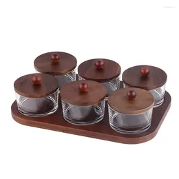 Plates Fruit Plate Home Living Room Tea Table With Lid High-End Glass Snack Dried Nut