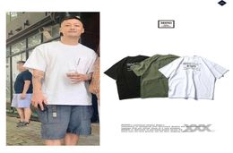 Tee brand non wtaps Yu wenle039s same short sleeve day fashion versatile cotton fat brother summer loose Tshirt2998364