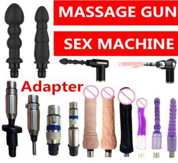 NXY Dildos Hand Electric Drill Bit Adapter Fascia Massage Gun Head to Sex Machine Vibrators Dildo Toys for Female Women Man Shop 06031510