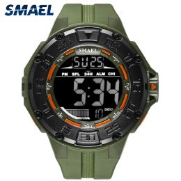 Kits Military Big Dial Sports Men's Watches Army LED digital Shock 1543 watch for men Luminous waterproof relogio masculino Clock