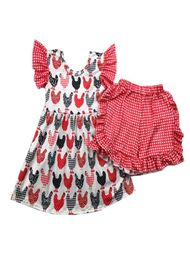 2020 New Summer Girl Clothes Outfits Boutique Kids Clothing Milk Silk Kids Baby Girls 2PCS Summer Outfits Girls Short Sleeve Sets3440492