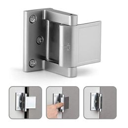 Lock Home Security Zinc Aolly Door Reinforcement Lock Door Stopper Reinforcer Privacy Door Latch