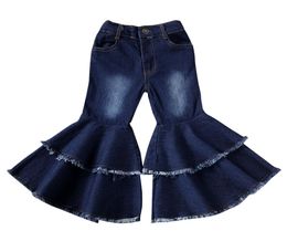 New Toddler Flare Jeans Pant Baby Kid Children Girl Clothes Bot Cut Jeans Pants Trousers Bottoms2830683