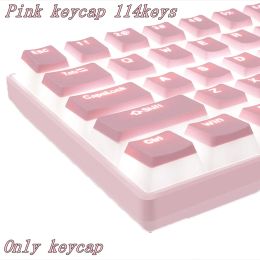 Pens Pbt Keycaps Oem Profile 114 Keys Pudding Keycap for Cherry Mx Switch Mechanical Keyboard Kit Rgb Gamer Backlit Keyboards Switch