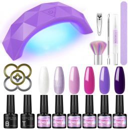 Kits COSCELIA Gel Manicure Set 6/4PC Nail Gel Polish Set With Nail Dryer Base Top Coat For Nails Art Design Tools UV Nail Art Set