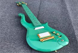 Prince cloud electric guitar high quality instrument green with maple fingerboard neck and alder body delivery in 2021 gu7846826
