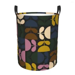 Laundry Bags Orla Kiely Multi Stem Basket Foldable Large Capacity Clothing Storage Bin Abstract Scandinavian Floral Baby Hamper