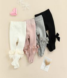 Leggings Tights Winter Baby Girls Pantyhose Warm Thick Stockings Bowknot Knitted Cotton Kids Stocking Accessory2947753