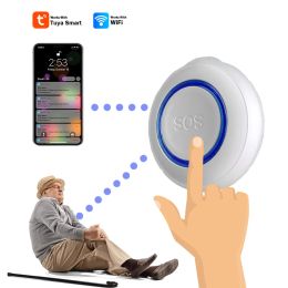 Button Tuya Smart SOS WiFi Alarm Push For Elderly Female Man SelfDefense Old People Personal Security Staff Emergency Help Call Button