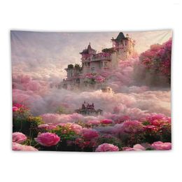 Tapestries Rose Castle Tapestry Room Aesthetic Decor Decoration Home Decorating Wall