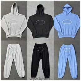 Erkekler ve Kadın Spor Kazak Pantolon Set Tasarımcı Cortieze Hoodie Street Giyim Sweatshirt Demon Island Trailtsuits Peluş kargo kazak alcatraz uzun inqs