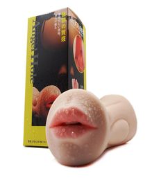 Pocket Pussy Men Masturbator real Realistic Vagina Oral Mouth Artificial Deep Throat with Tongue Teeth Silicone Male Sex Toy7049369