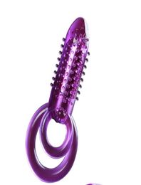 Double Ring Vibrator Male Longer Lasting Sex Crystal Vibrators Cock Ring Penis Rings Vibrating Sexy ToysSex Produc4233663