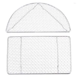 Tools 2 Pack Stainless Steel BBQ Mesh Outdoor Replacement Parts Accessories Cooling Rack Mat