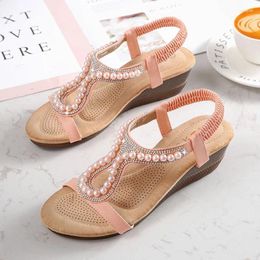 Sandals Summer Bohemian Rhinestone Women's Shoe Item Number