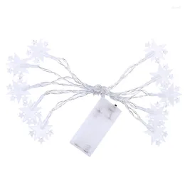 Strings 10LED Plastic Five-Pointed Star Shaped Decorative String Lights House Courtyard Christmas Day