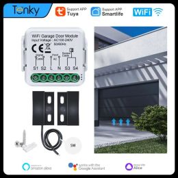 Control Tuya Smart WiFi Garage Door Opener Controller App Voice Remote Control Work With Alexa Google Home Assistant Yandex Alice