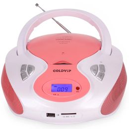 Radio CD Player Home FM / AM Radio CD Player Portable CD Bread Maker English CD Learning Machine Supports USB / SD Card Playback