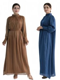 Ethnic Clothing Ramadan Eid Fashion Dubai Flash Abaya Muslim Long Dress Kaftan Abayas For Women Caftan Marocain Robe Femme Musulmane