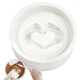 Baking Tools Heart Mould Flexible Food-Grade High Temp Resistant Silicone Mould Fondant For Chocolates Clays Candy