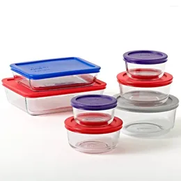 Take Out Containers Simply Store Glass Storage Container Set With Lids 14 Piece Dessert Box Meal Prep Cookie Bento Cake