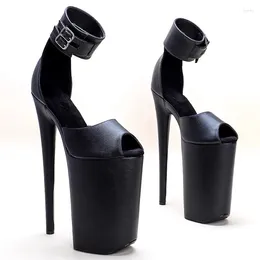 Dance Shoes LAIJIANJINXIA 26CM/10inches PU Upper Sexy Exotic High Heel Platform Party Sandals Pole Model Shows 003
