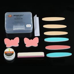 Kits YIBER NEW Manicure Make Up Set Nail Care Buffering Cream Care Tool Polishing Supplies Women Gel Polish Nails Art Buffers Kit