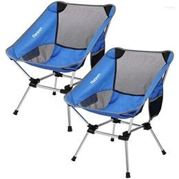 Camp Furniture FBSPORT 2 Pack Portable Camping Chairs Lightweight Backpacking Chair Compact & Heavy Duty For Backpack Hiking