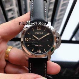 Mechanical Movement Luxury Watch Automatic Sapphire Mirror 44mm 13mm Imported Cowhide Band Swiss Brand Designers Wrist 1yi1 BFCR
